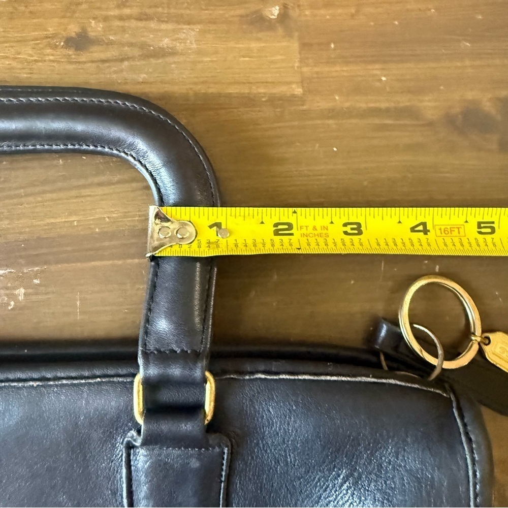 Coach Black Leather Satchel Briefcase. - Picture 15 of 16